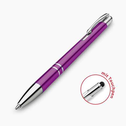 Kugelschreiber Stylus Lila