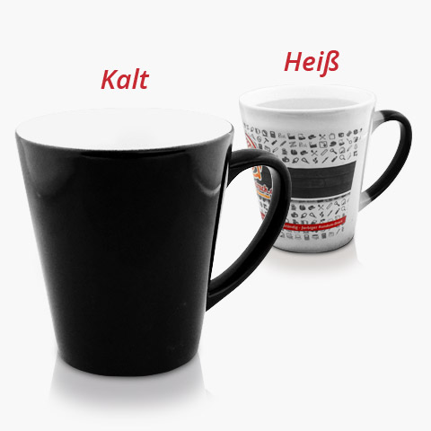 Zaubertassen bedrucken mit Ihrem Logo