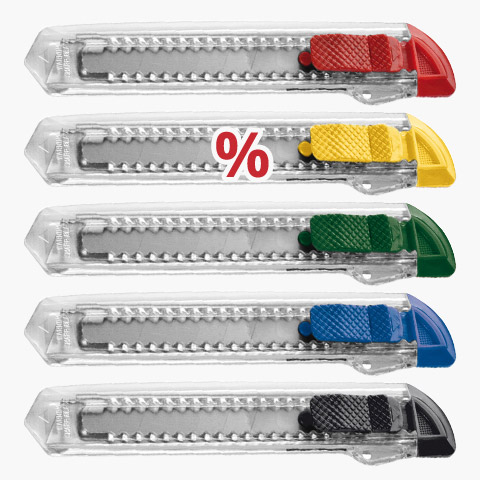 Cuttermesser mit Aufdruck Cuttermesser mit Aufdruck