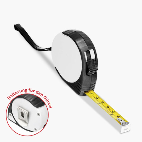 Maßband 3 m Weiß