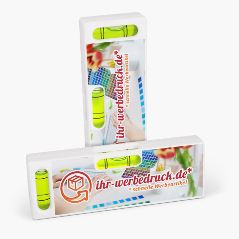 Wasserwaage mit Aufdruck Wasserwaage mit Aufdruck