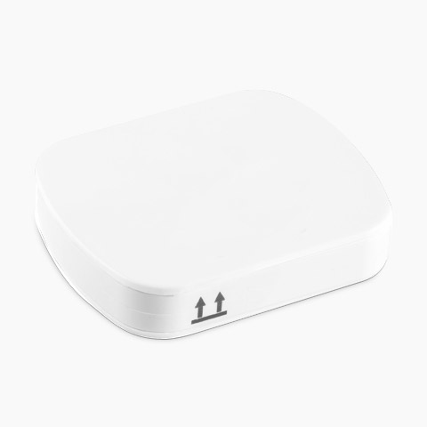 Pillendose 4 Fächer Weiß