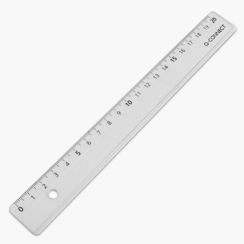 Lineal 20 cm Transparent