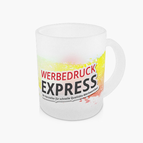 bedruckte Glastasse frosted bedruckte Glastasse frosted