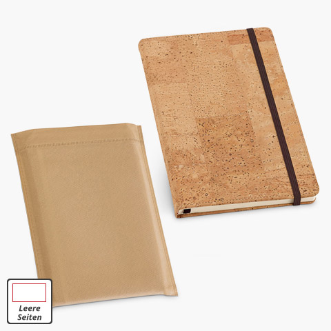 Kork Notizbuch mit Tasche