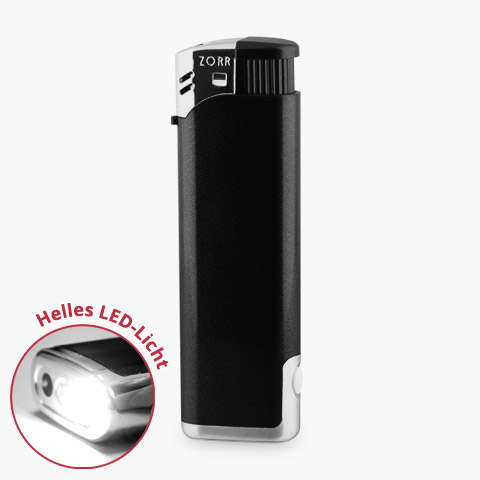 Feuerzeug 42 New-LED Schwarz
