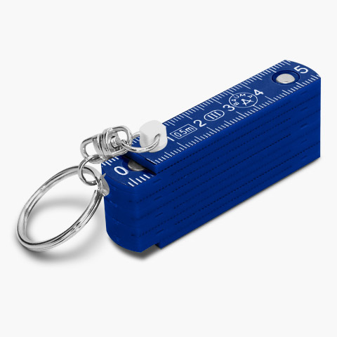 Mini-Zollstock farbig - 0,5 m blau