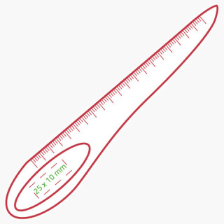 Brief&ouml;ffner mit Lineal