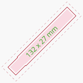 Zollstock Kunststoff wei&szlig; - 1m