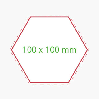 Bierdeckel Sechseck