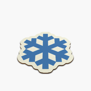 Bierdeckel Schneeflocke