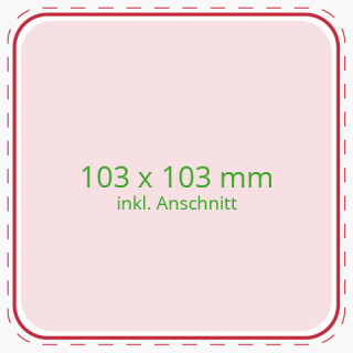 Korkuntersetzer Wei&szlig; Quadratisch