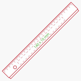 Lineal 20 cm Transparent - Qconnect