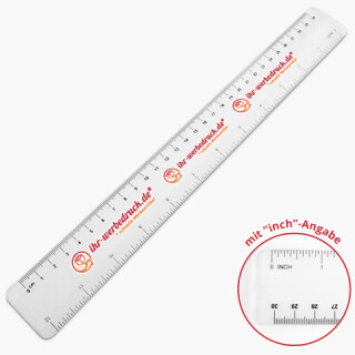 Lineal 30 cm Transparent