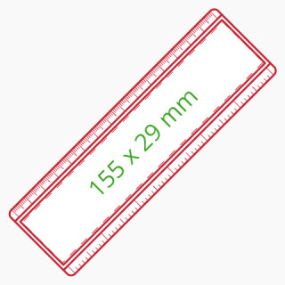 Lineal Papiereinleger 15 cm