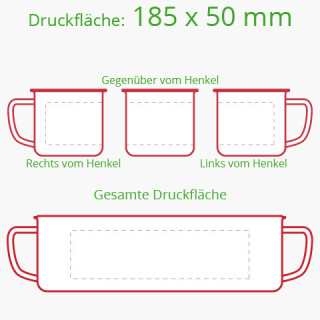 Metallbecher Vintage - 380 ml